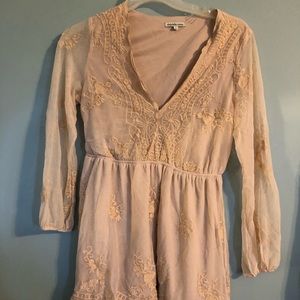 NWOT  blush lace dress